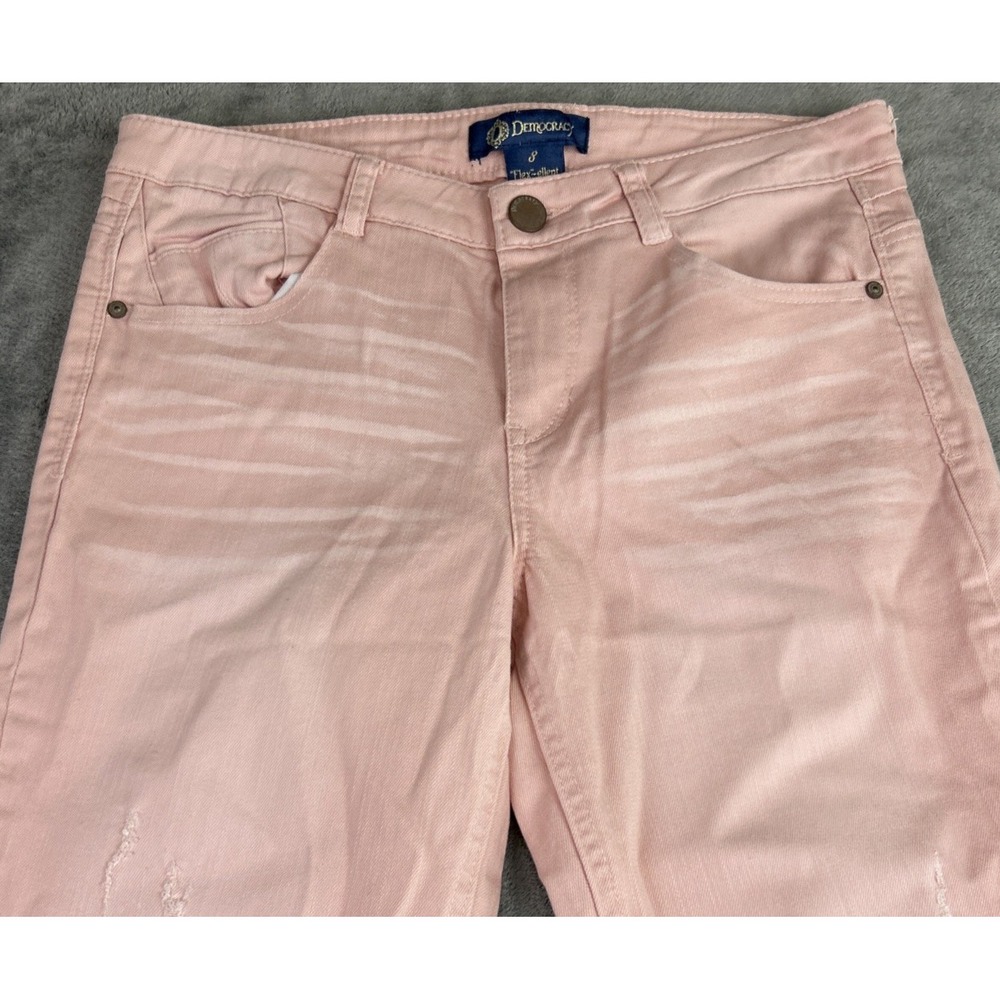 Democracy Women's Straight Leg Jeans - Light Pink - Picture 2 of 14